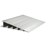 OMECAL 5 Rise Threshold Ramp for Wheelchairs, Aluminum Alloy Entry Ramp for Home Doorways
