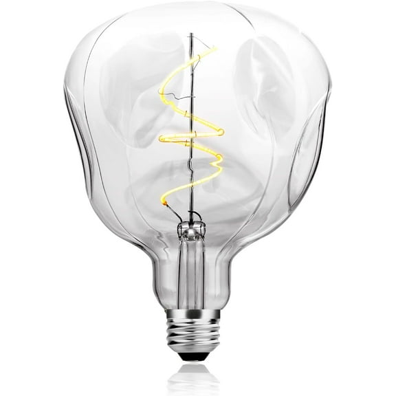 OMED S125 Oversized Dimmable LED Edison Bulb, 2700K Soft White Vintage Large Alien Shape Decorative Light Bulb with E26 Base, 5 watt 400LM Giant Clear Glass Edison Bulb for Bedroom and Living Room