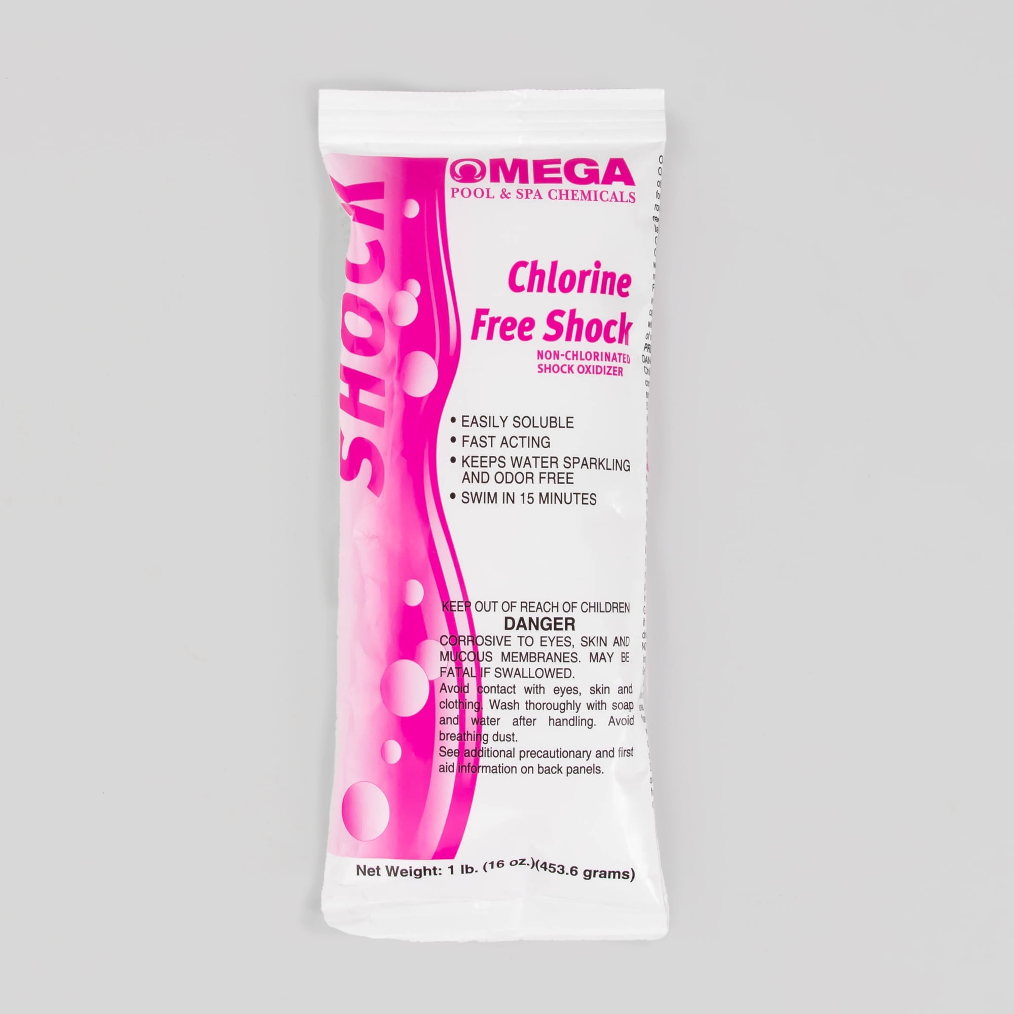 OMEGA 1 Lb - Omega Chlorine Free Shock for Swimming Pools