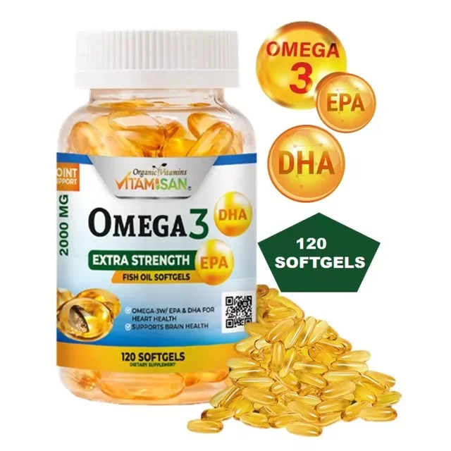OMEGA 3 xl sofgels 2000mg 120 Softgels FISH OIL Epa Dha Essential Fatty