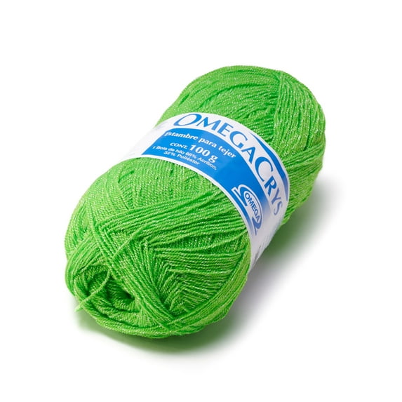 OMEGACRYS [100grs] 2 of 2 - by Omega - Fine Crystal Yarn great for all crafts - Color 35 - Grasshopper 288