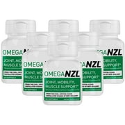 OmegaNZL Original Omega-3 Joint Support Supplement, Green-Lipped Mussel Oil, 6 Bottles, 360 Softgels