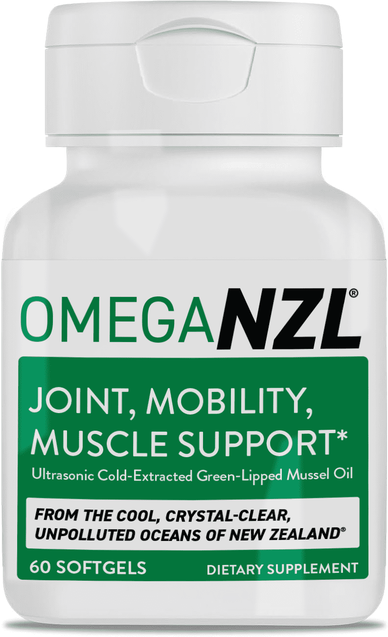 OmegaNZL Original Omega-3 Joint Support Supplement, Green-Lipped Mussel Oil, 60 Softgels