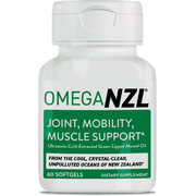 OmegaNZL Original Omega-3 Joint Support Supplement, Green-Lipped Mussel Oil, 60 Softgels