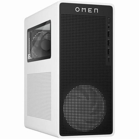 OMEN TG03-0000i TG03-0110 Gaming Desktop Computer, Intel Core Ultra 5 225F, 8 GB, 512 GB SSD, Tower, Snow White Metal