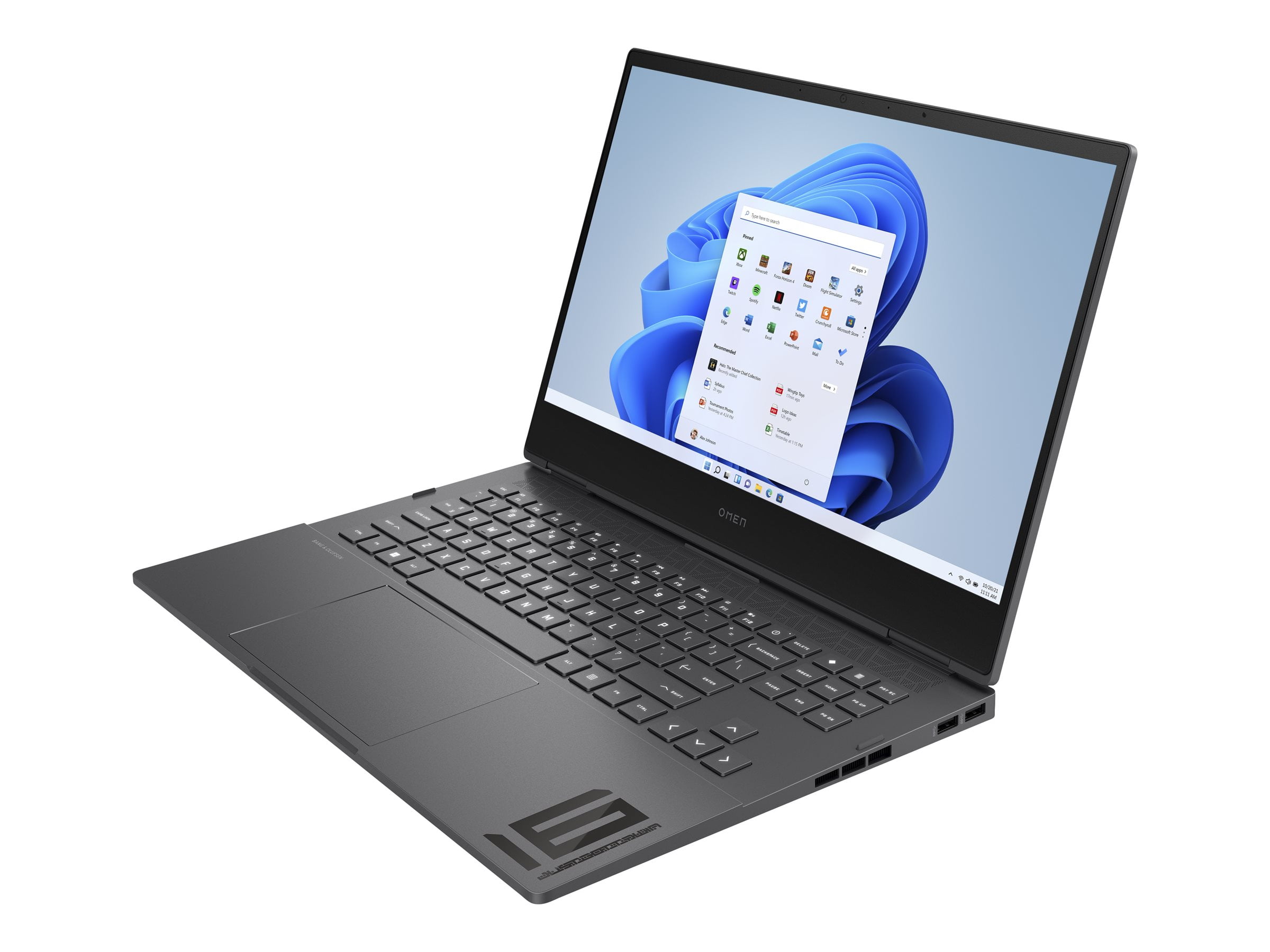 HP OMEN - 16.1" Laptop - AMD Ryzen 7 6800 - 16GB Memory - AMD Radeon RX 6650M - 1TB Memory - Mica Silver