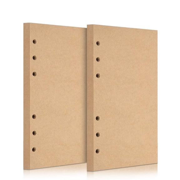 OMEYA A5 Blank Refill Paper, 280 Pages (140 Sheets) 100G, 6-Hole Loose Leaf Notebook Inserts for 6-Ring Binder Planner Journals & Sketching