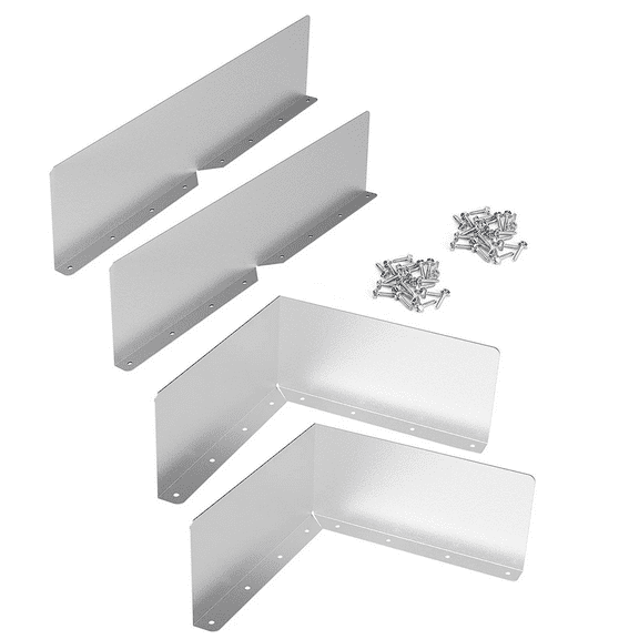 OMG! Cleaning Ball! Gutter Splash Guard, Gutter Valley Splash Guard Gutter Splash Guard Heavy Rain (Bracket*4, Screw*32)