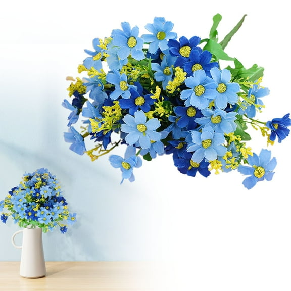 OMG! Household Imitation! ARTIFICIAL FLOWERS ARTIFICIAL FLOWERS DAISY DAISY OUTDOOR DECORATION BLUE, BLUE, PLASTIC