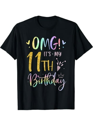 11th Birthday Shirt Girls Birthday Outfit 11 Year Old Girl 11th Birthday  Gifts Cute Birthday Girl Shirt