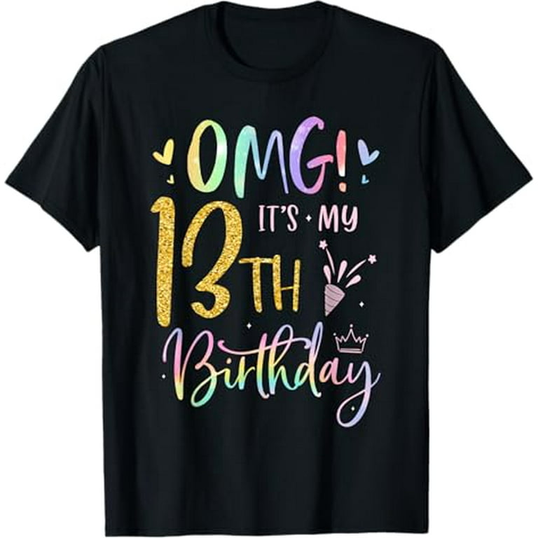 Omg It's My 13th Birthday | Emoji Shirt For Birthday Girls Omg It's My 13th Birthday | Emoji Shirt For Birthday Girls