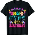 thumbnail image 1 of OMG It's My 4th Birthday Happy Day To Me You 4 Years Old T-Shirt, 1 of 3