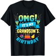 thumbnail image 1 of OMG It's My Grandson Birthday T-Shirt, 1 of 3