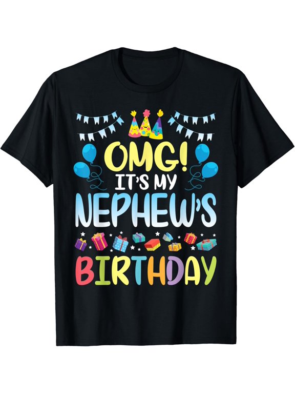 OMG Its My Nephews Birthday Happy To Me You Uncle Aunt T-Shirt