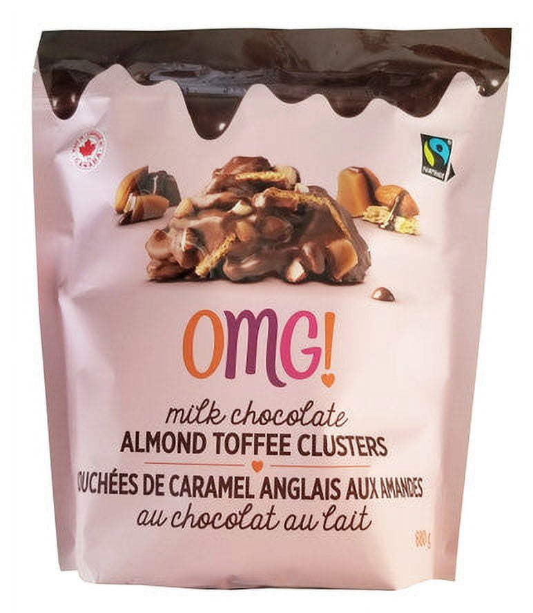 OMG! Milk Chocolate Almond Toffee Clusters, 680g/24 oz., Bag, {Imported
