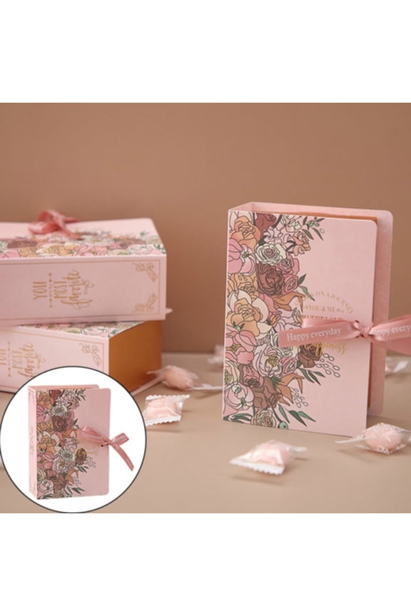 OMG! Packaging Box! Gift Box Pink A, Wedding Wedding Candy Bags with Ribbons for Wedding Bridal Shower Birthday Decoration (1 Gift Box)