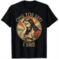 thumbnail image 1 of OMG You Guys That's Not What I Said Funny Jesus Facepalm Graphic T-Shirt, Vintage Retro Humor Tee, Casual Short Sleeve Crewneck Shirt for Men & Women, 1 of 6
