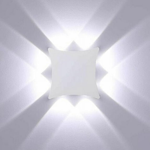 OMGG | Wall Lamp LED Interior White Cold Minimalist Wall Lamp White Modern Wall Lamp Wall Lamp for Corridor Stairs Living Room