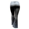 thumbnail image 1 of OMICOCO Womens High Rise Pull On Comfort Denim Flared Bell Bottom, 1 of 3