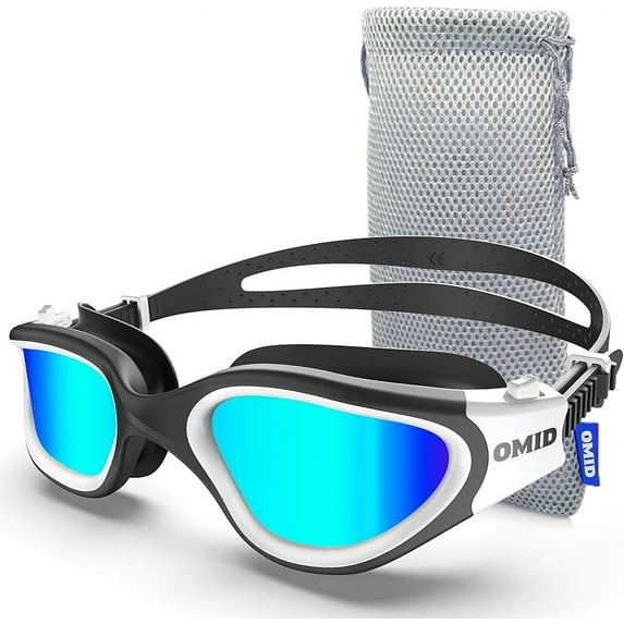 OMID Swim Goggles, P2 Lite Comfortable Anti-Fog Swimming Goggles for Men Women Adults Youth