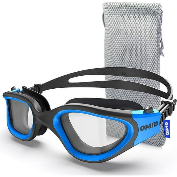 OMID Swim Goggles, P2 Lite Comfortable Anti-Fog Swimming Goggles for Men Women Adults Youth