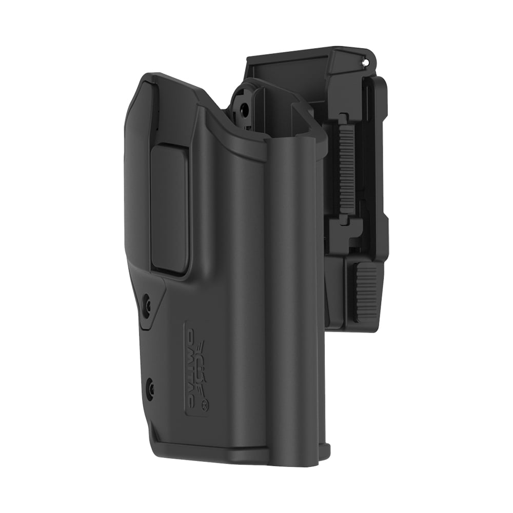 OMITAC 360° Rotation P320 Holster Taurus G3 Level 2 Retention Index Finger Release Holster Right Hand, Injected Polymer Black