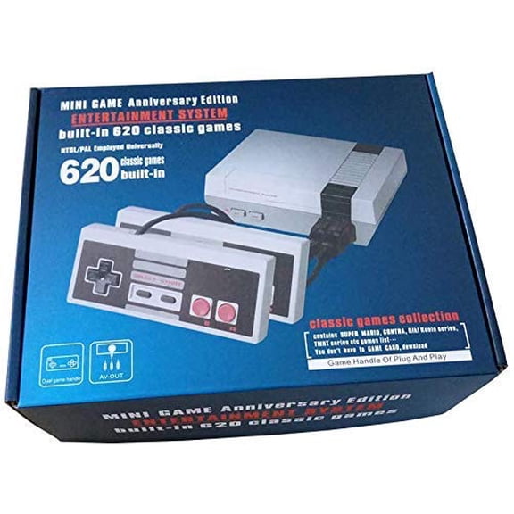 OMKARSY GAME CONSOLE CLASSIC EDITION BUILT 620 GAMES 2 CONTROLLERS 8 BIT