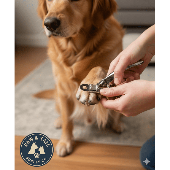 Stainless Steel Dog Nail Trimmer Non-Dulling Blade Grooming Claw Care Supplies