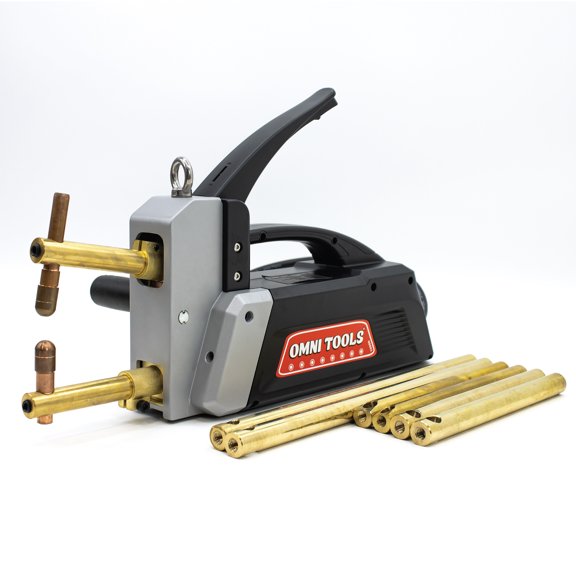OMNI TOOLS T4000 Portable Spot Welding Machine 4000A Peak Current, Microprocessor Controlled, Pulse & Continuous Modes, 220V Single Phase, Includes 4 Copper Welding Arms