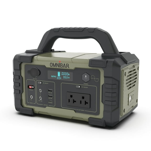OMNIBAR Ironman600 Olive Green 600W Ultrahigh Portable Power Station