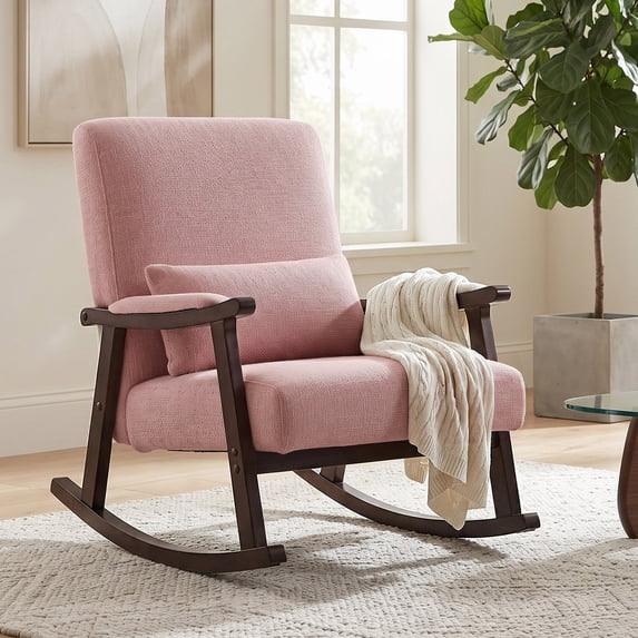 OMNIBERG Nursery Rocking Chair Upholstered Accent Rocking Chairs with ...
