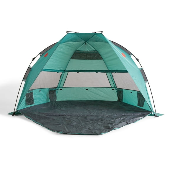 OMNICORE DESIGNS SunbusterXL4 Instant 4 Person Easy Set Up Sun Shelter - Green