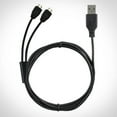 thumbnail image 1 of OMNIHIL 10 Foot Long Dual Micro-USB Splitter Cable Compatible with&nbsp;Motorola Talkabout T800 Radio, 1 of 1