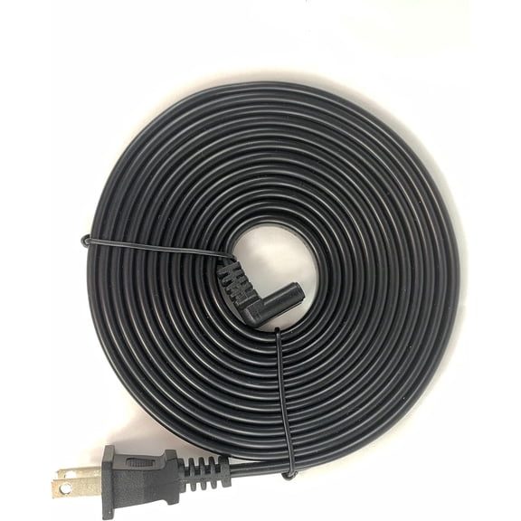 OMNIHIL 10 ft 90 Degree 2-Prong AC Power Cord Compatible with Mac mini MMFJ3LL, A MGNR3LL, A Desktop