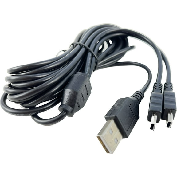 OMNIHIL 10FT-MINI-USB Splitter Cable Compatible with Zoom U-24