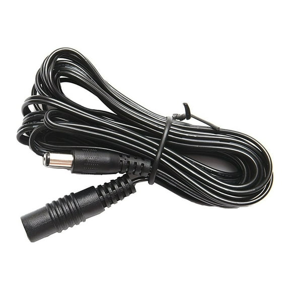 OMNIHIL (15 Feet Long) 2.1mm x 5.5mm DC Plug Extension Cable for CCTV Security Cameras