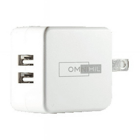 OMNIHIL Replacement 2-Port USB Charger forRock Space Mutto Sports Bluetooth Earphone Power Supply