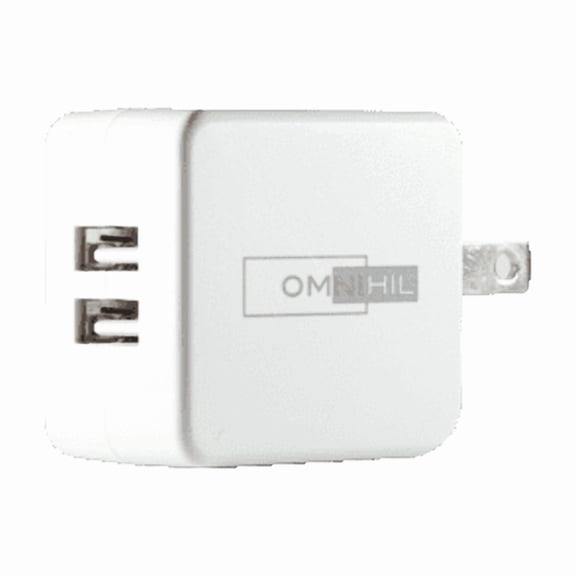 OMNIHIL 2-Port USB Charger for ZEROLEMON Galaxy Note 3 10000mAh Battery Case
