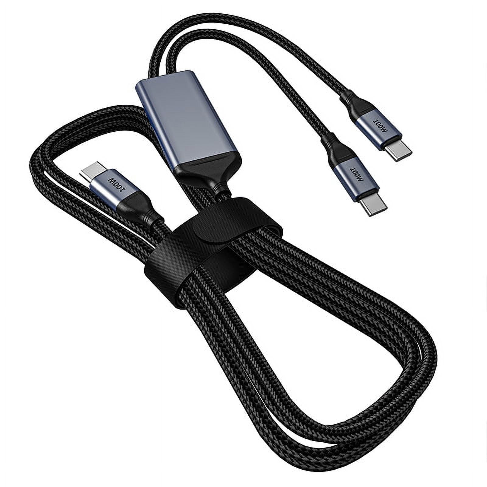 OMNIHIL 3.2FT USBC Splitter Cable Compatible with ASUS ROG Strix G16