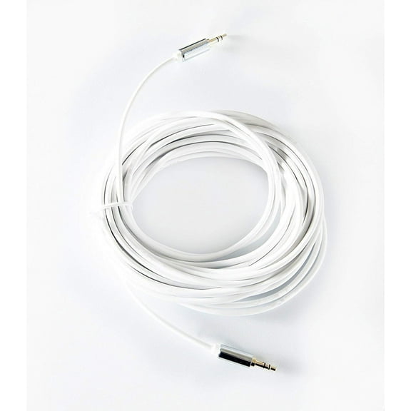 OMNIHIL (30FT) Auxillary AUX Cable Compatible with Sylvania CD Micro System Alarm Clock (SRCD114P)