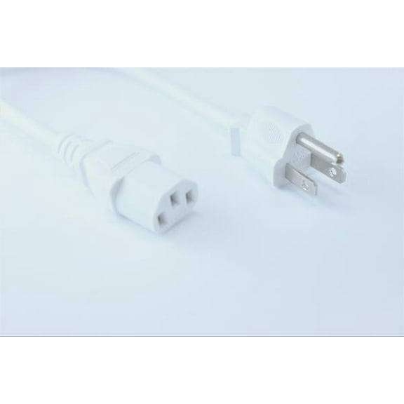 OMNIHIL (8FT) AC Power Cord Cable for HFS Bill Money Counter - White