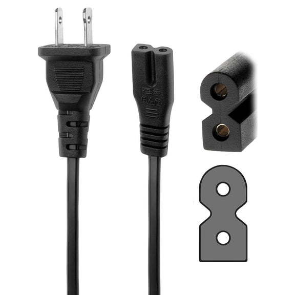 OMNIHIL Replacement (5FT) AC Power Cord for Tivoli AudioModel One AM / FM Table Radio-(M1BBS)