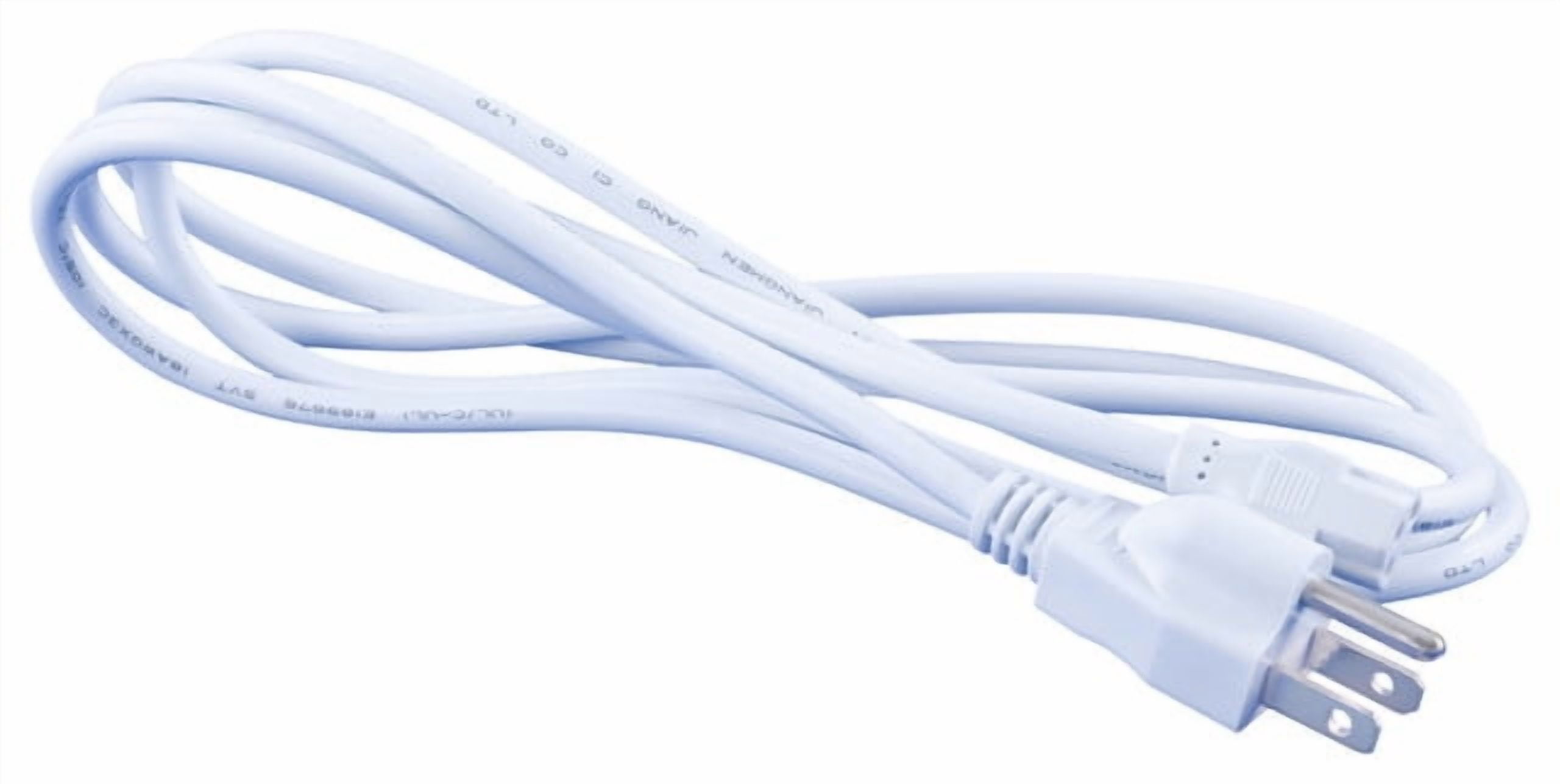 OMNIHIL Replacement (WHT) 8FT AC Cord + (15FT) 2.0 USB Cable for XYZprinting da Vinci 2.0 Duo 3D Printer