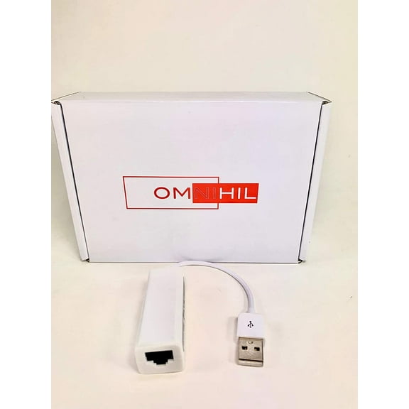 OMNIHIL USB 2.0 to Ethernet Adapter (RJ45) 10/100 Network Compatible withOptoma UHD60