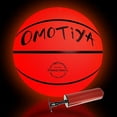 thumbnail image 1 of OMOTIYA LED Light Up Basketball – Size 7 Glowing Basketball with Pump Batteries, Glow in The Dark Basketball, Official Size Night Ball for Indoor and Outdoor, Orange, 1 of 12