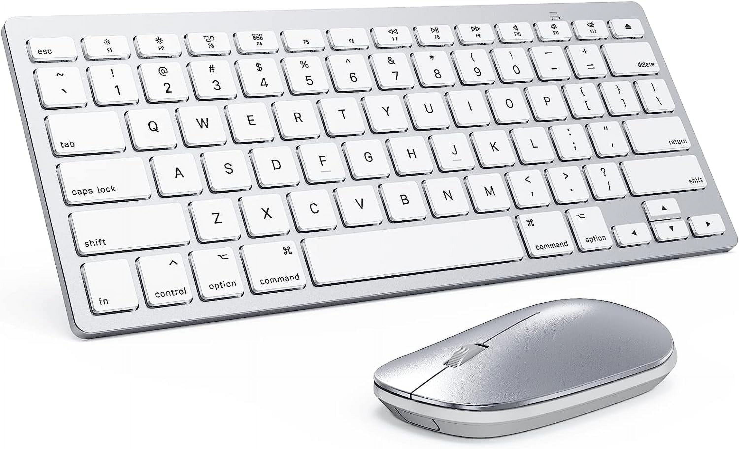 OMOTON Bluetooth Mouse & Keyboard Combo, 2.4G Portable Ultra Slim