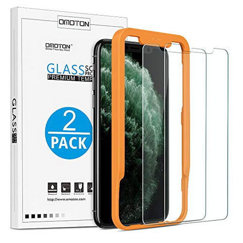 OMOTON Tempered Glass Screen Protector Compatible with Apple iPhone 11