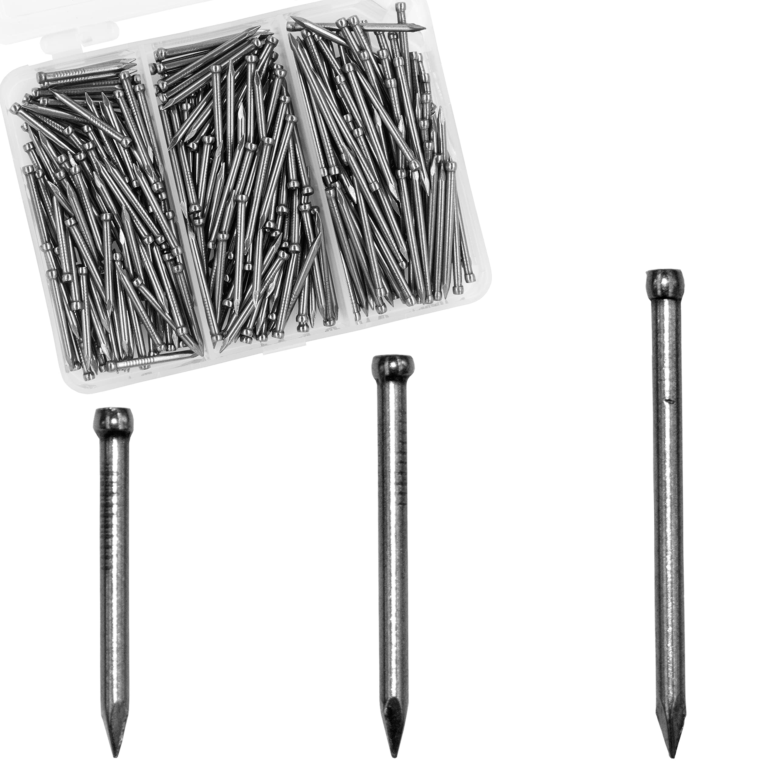 OMOTOOL Finishing Nails Assortment Kit (280 pcs), Concrete Steel Nails