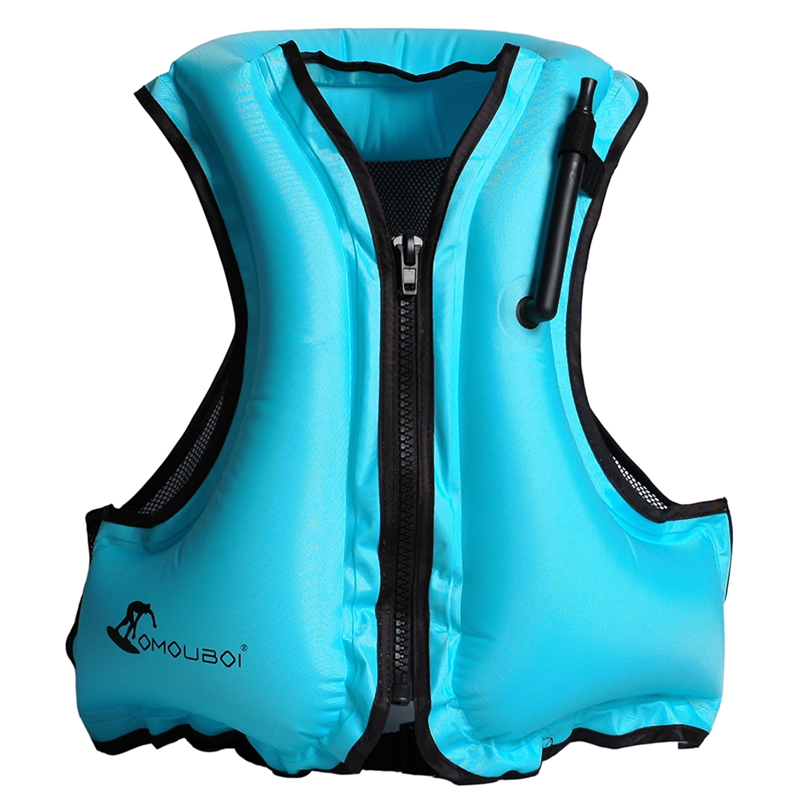 OMOUBOI Life Jacket,Inflatable Swim Vest Adjustable Buckle Polyester Color Vest Device Water