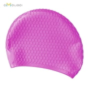OMOUBOI Waterdrop Swim Cap, 100% Soft Silicone, Unisex, Anti-Slip, Multiple Colors